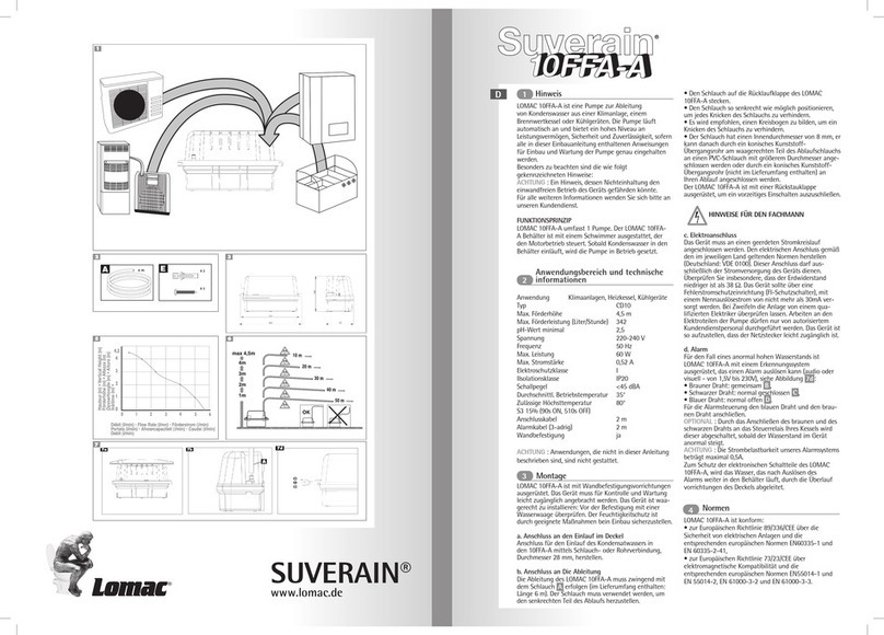 LOMAC SUVERAIN 10FFA-A quick start guide