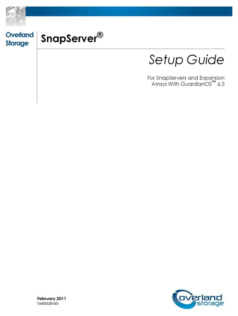 Overland Storage SnapServer 510 User manual