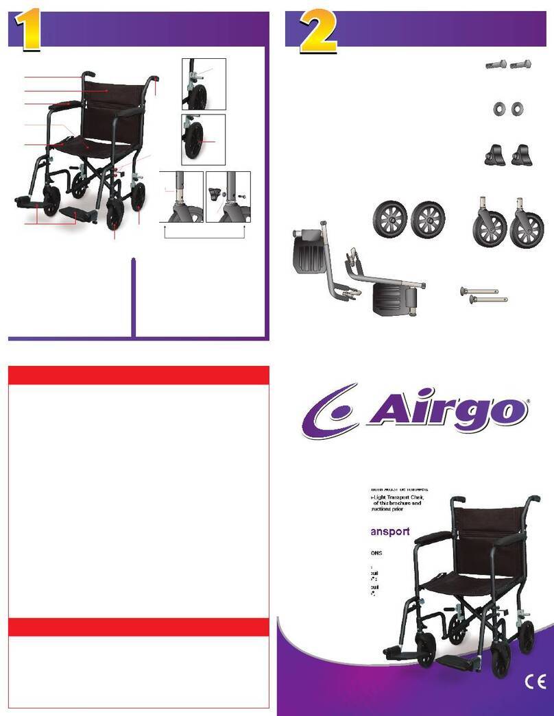 Airgo Ultra-Light Transport Chair User manual
