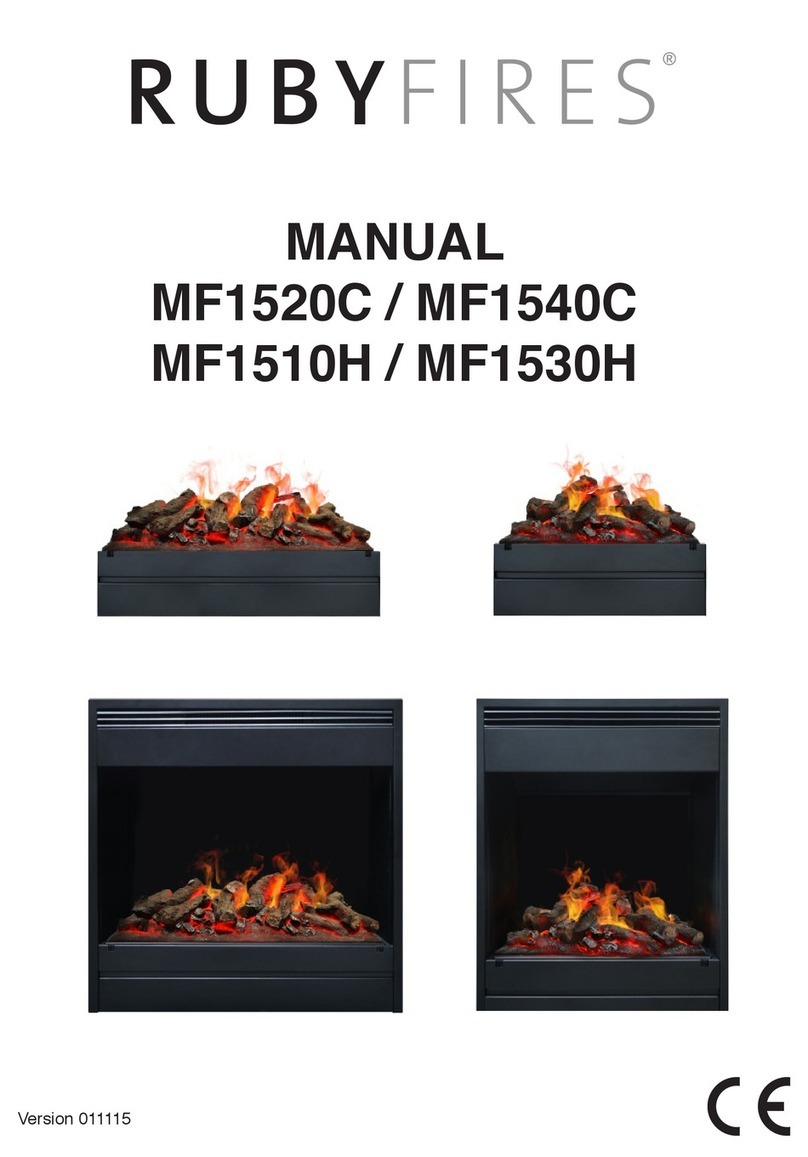 Ruby Fires Mystic Fires MF1520C manual Ruby Fires Mystic Fires MF1520C manual