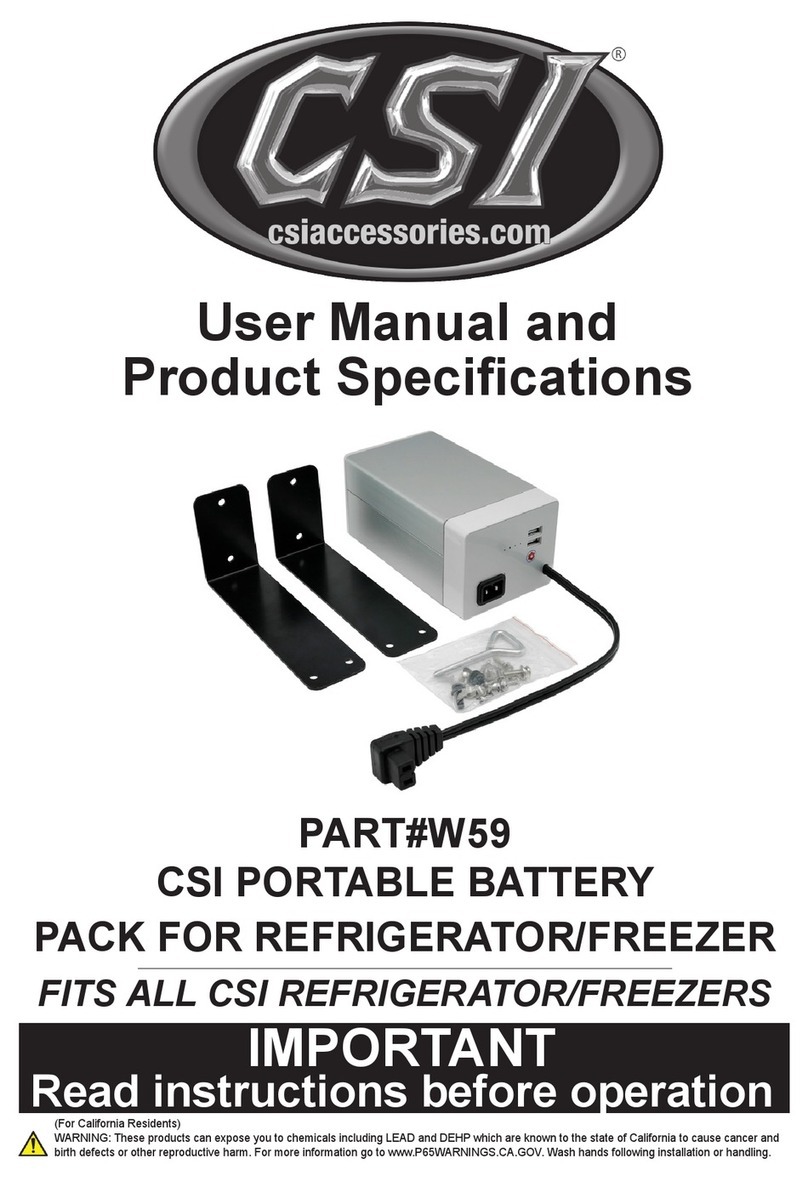 CSI W59 User manual and product specifications