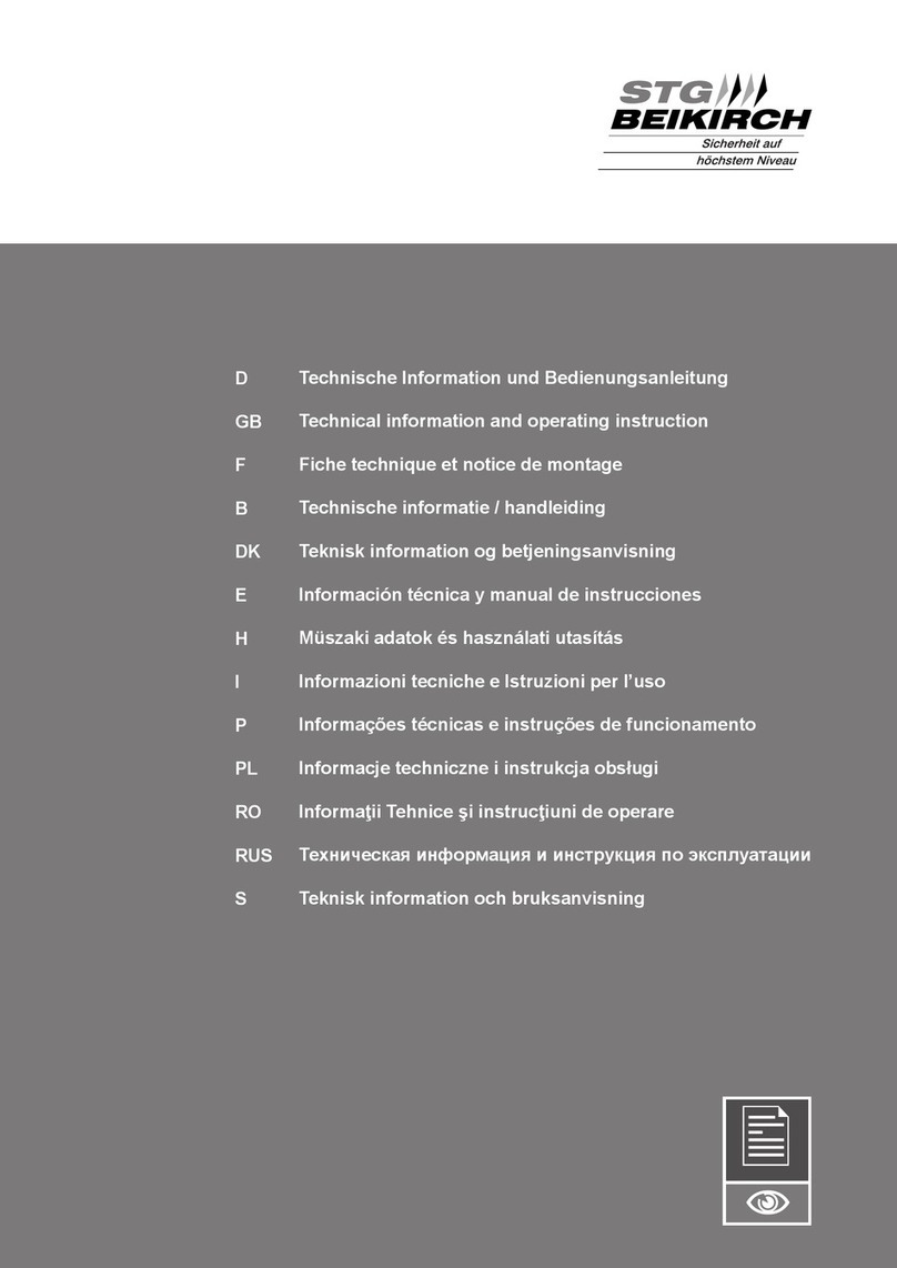 STG-BEIKIRCH M3 Series Technical information and operating instruction STG-BEIKIRCH M3 Series Technical information and operating instruction