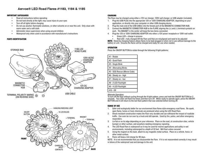 Aervoe 1183 operating instructions