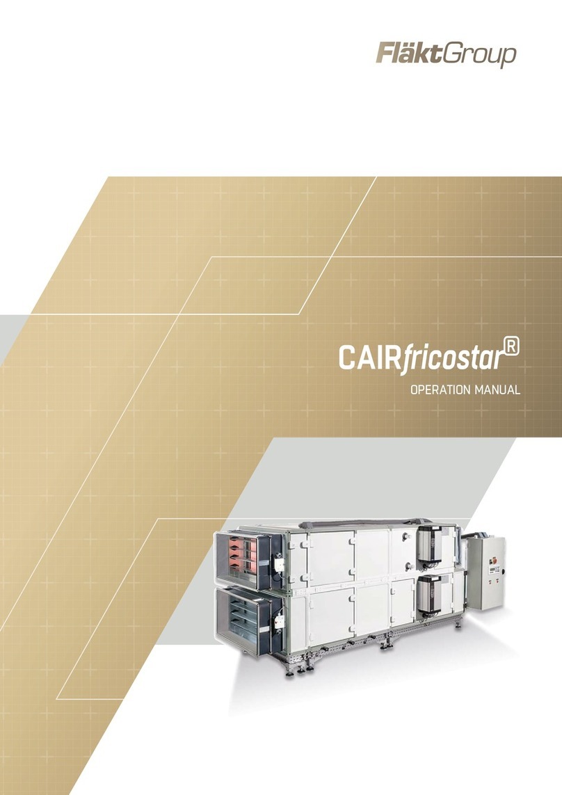 FläktGroup CAIRfricostar Operation manual