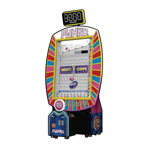 Coastal Amusements Plinko operating manual
