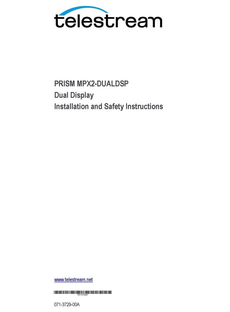 Telestream PRISM MPX2-DUALDSP Manual