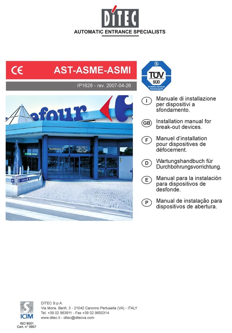 DITEC AST installation manual