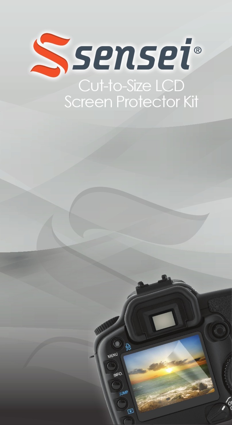 Sensei Cut-to-Size LCD Screen Protector quick start guide Sensei Cut-to-Size LCD Screen Protector quick start guide