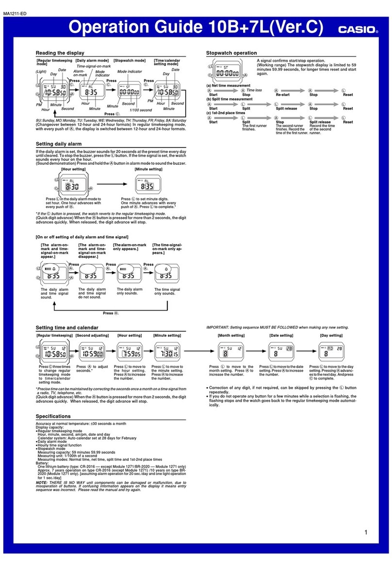 Casio 10B+7L User manual
