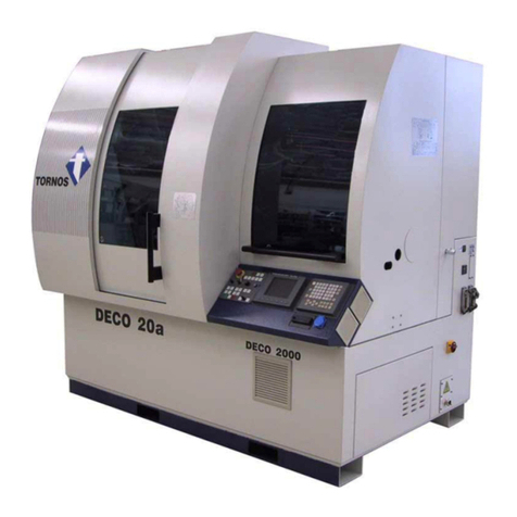 tornos DECO 20/10 PTO Owner's manual