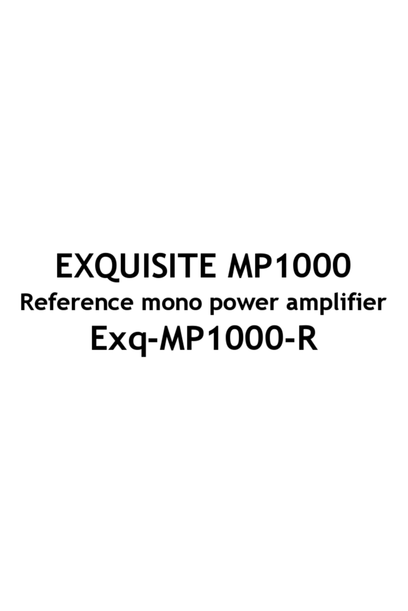 Kharma EXQUISITE MP1000 manual