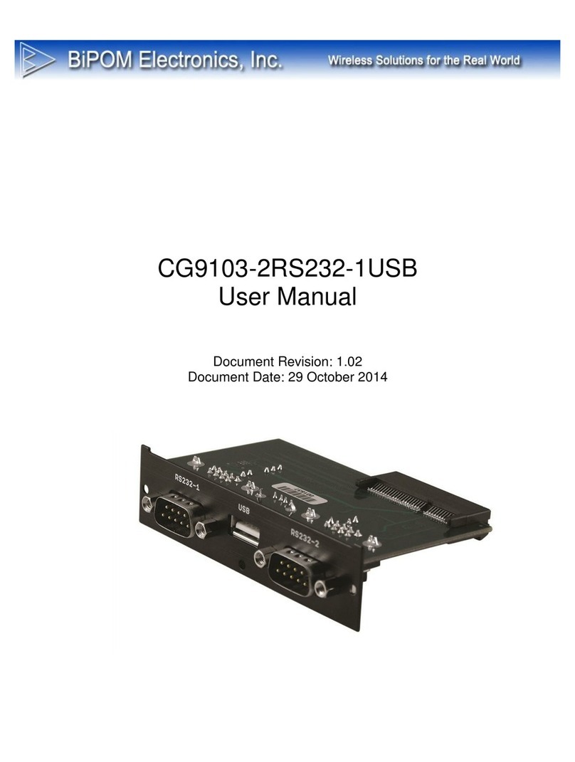 BiPOM Electronics CG9103-2RS232-1USB user manual
