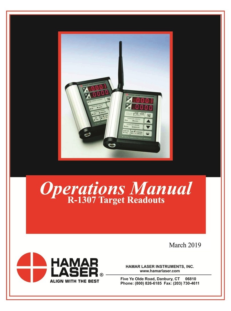 HAMAR LASER R-1307 Operation manual