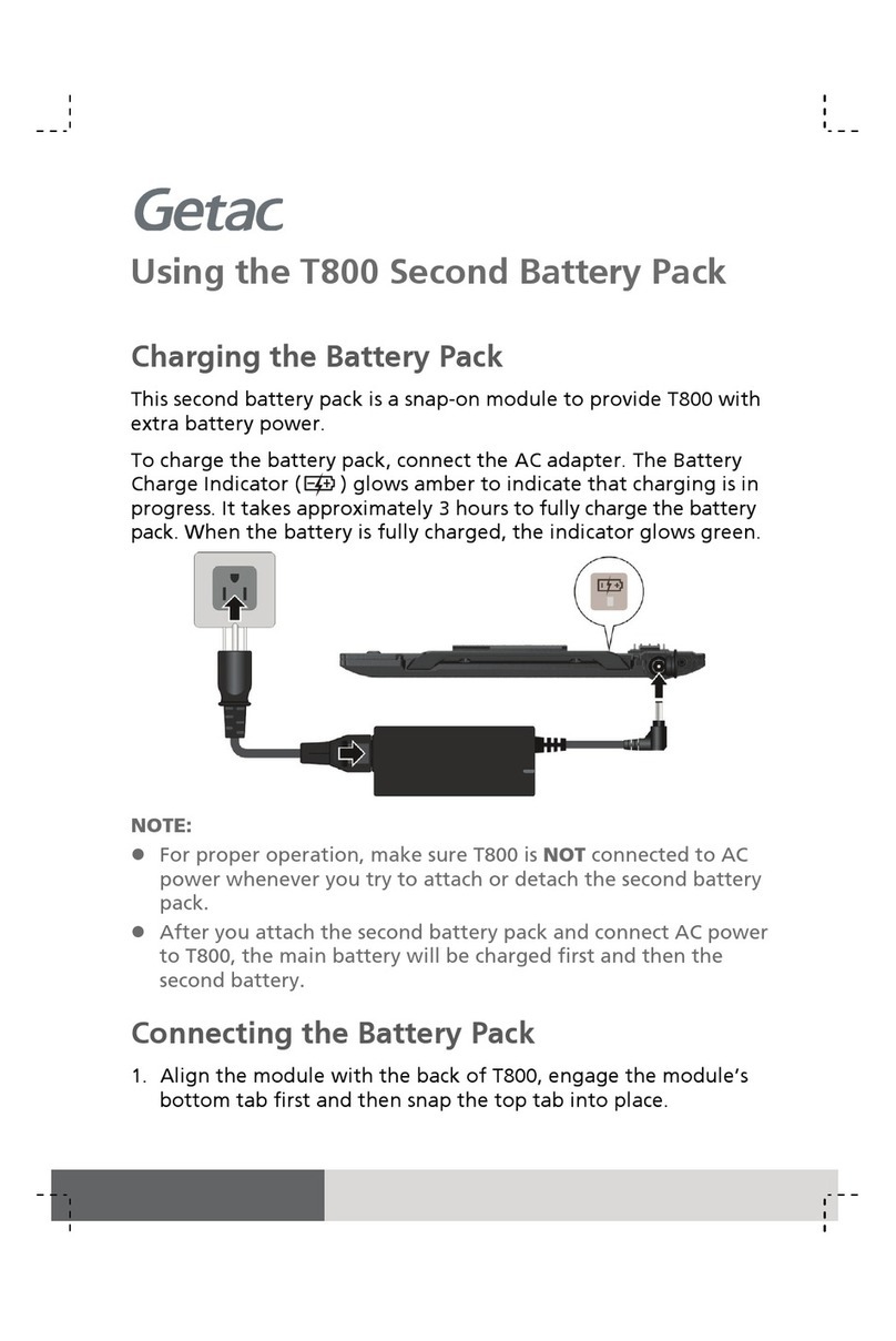 Getac T800 ANDROID quick start guide