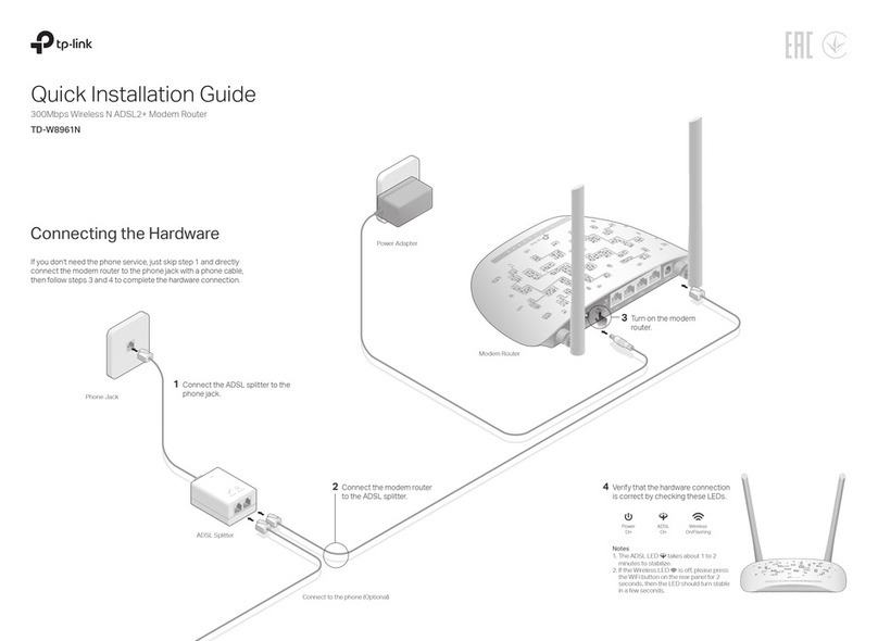 TP-Link TD-W8961N User manual