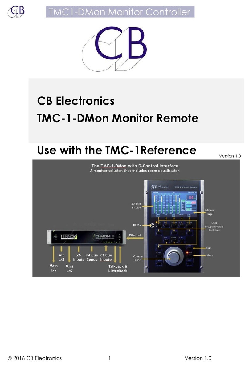 CB ELECTRONICS TMC-1-DMon User manual