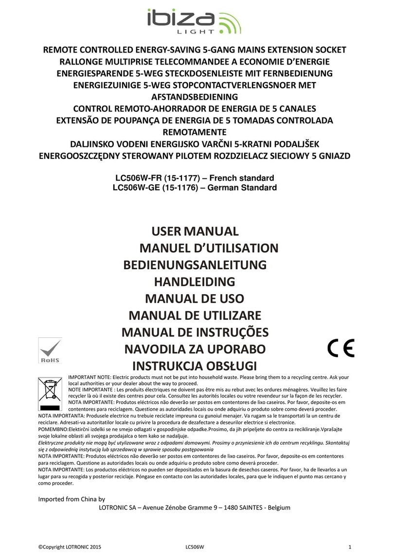 Ibiza LC506W-FR user manual