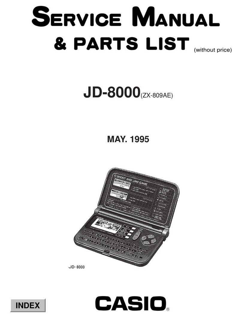 Casio JD-8000 User manual