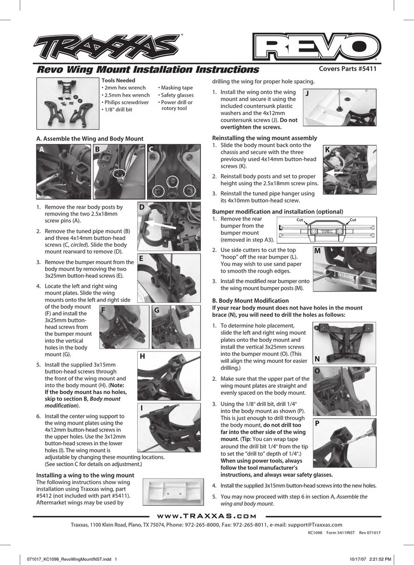 Traxxas REVO 5411 User manual