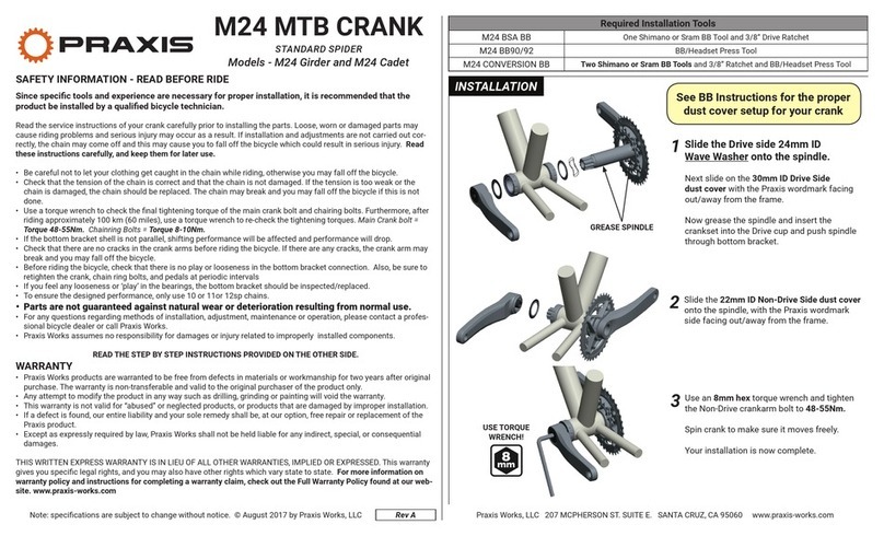 PRAXIS M24 Girder quick guide