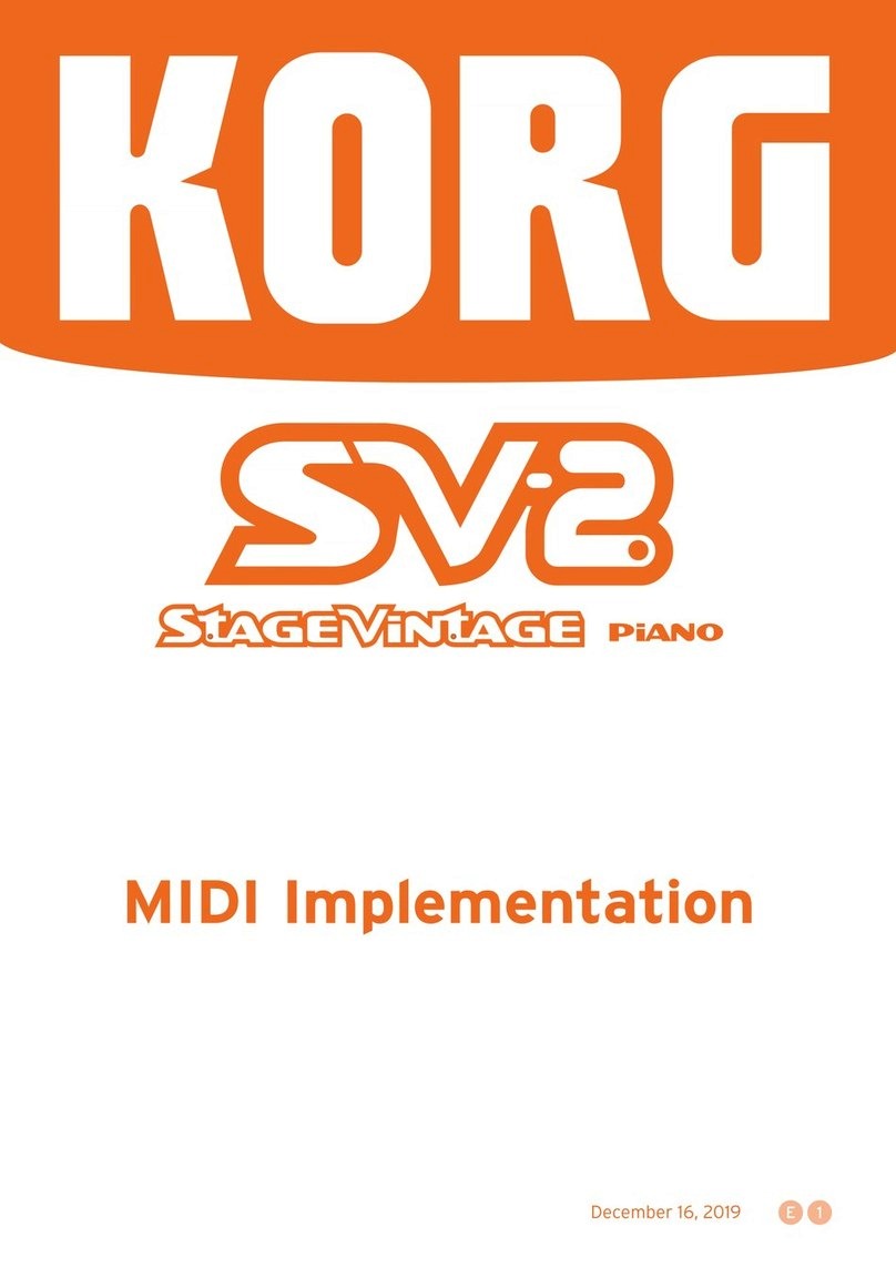 Korg SV-2 User manual