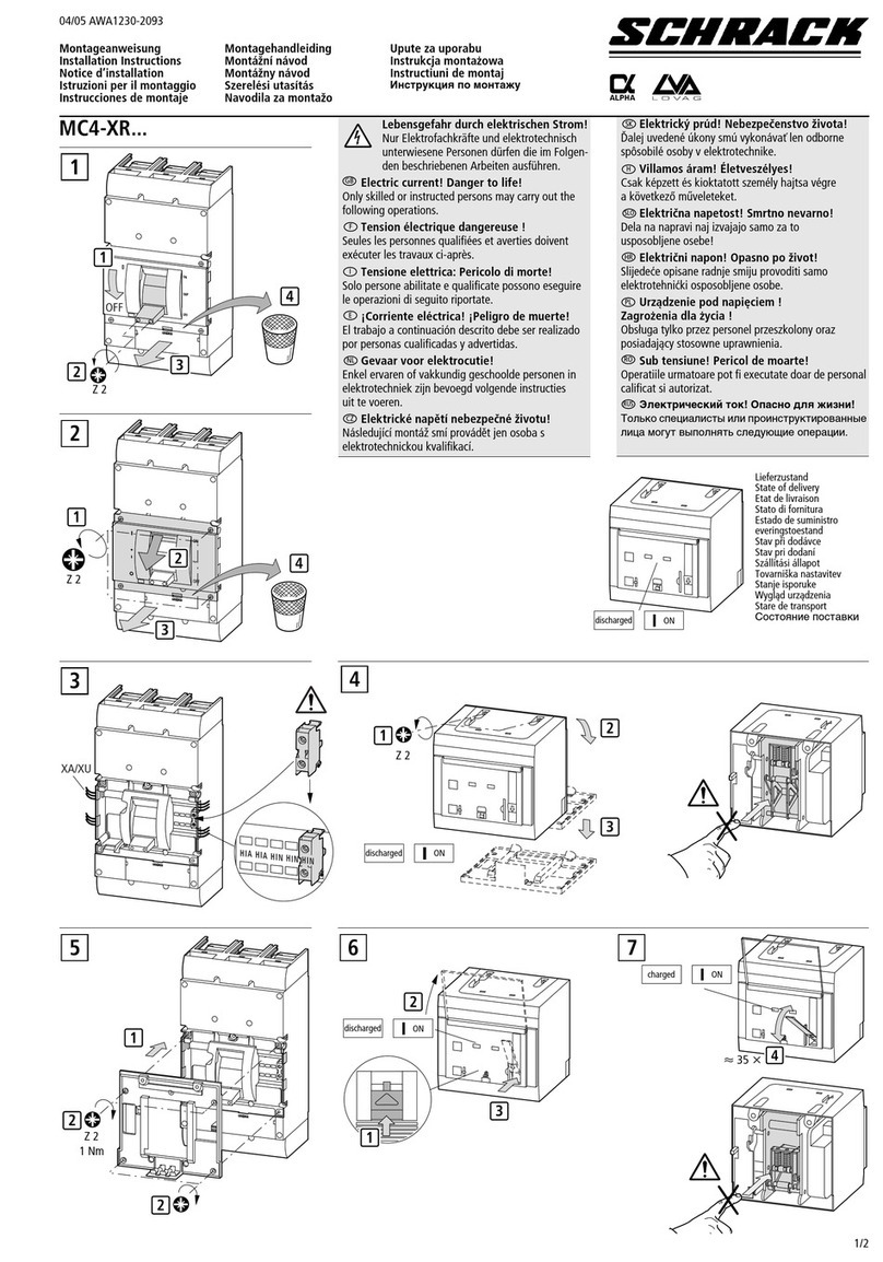 Schrack MC4-XR Series User manual