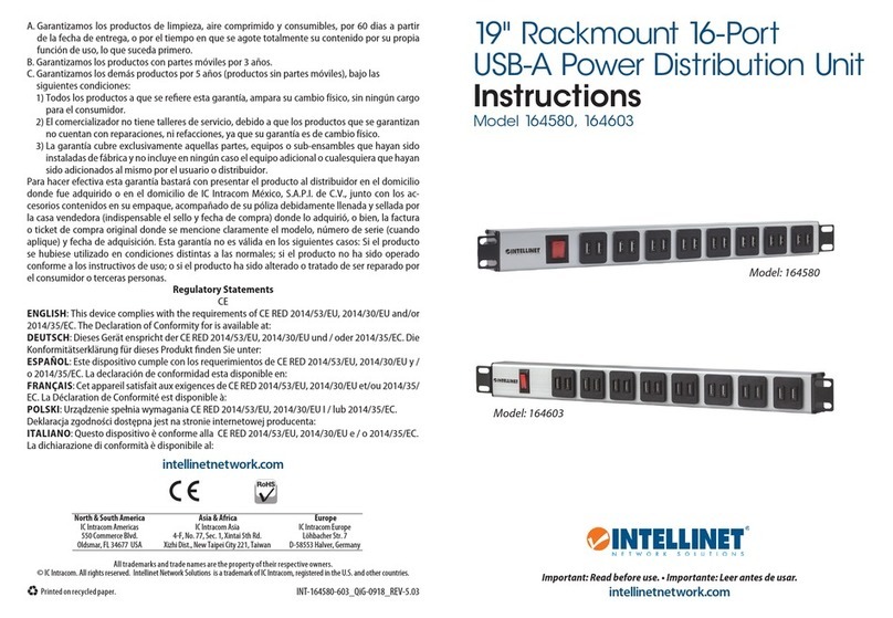 Intellinet 164580 instructions