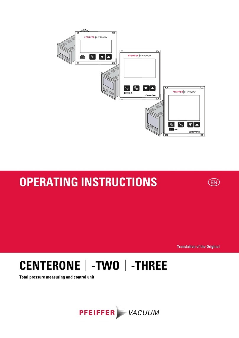 Pfeiffer Vacuum CENTERONE-TWO operating instructions