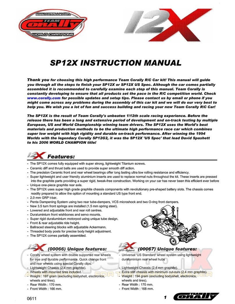 Corally SP12X instruction manual