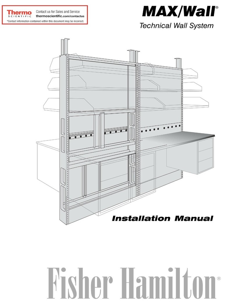 Thermo Scientific FISHER HAMILTON MAX/WALL installation manual Thermo Scientific FISHER HAMILTON MAX/WALL installation manual
