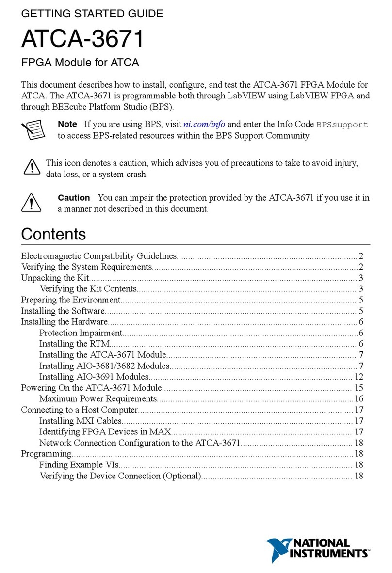 National Instruments ATCA-3671 User manual