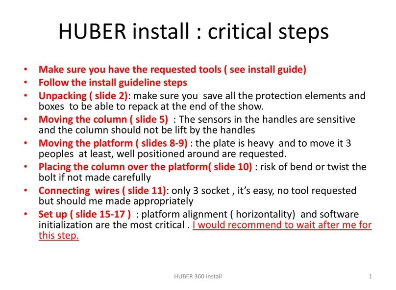 Chattanooga Huber 360 install guide Chattanooga Huber 360 install guide