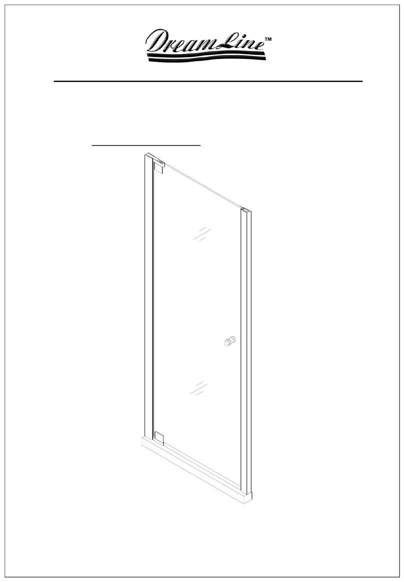 Dreamline Elegance installation instructions Dreamline Elegance installation instructions