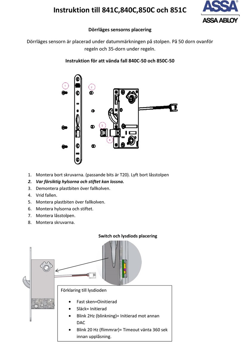 Assa Abloy 841C User manual