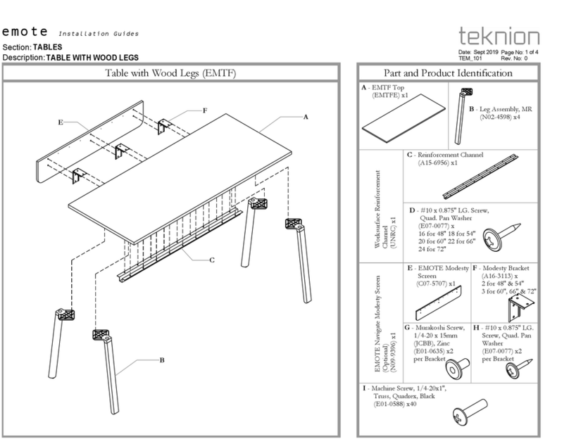 Teknion Emote User manual Teknion Emote User manual