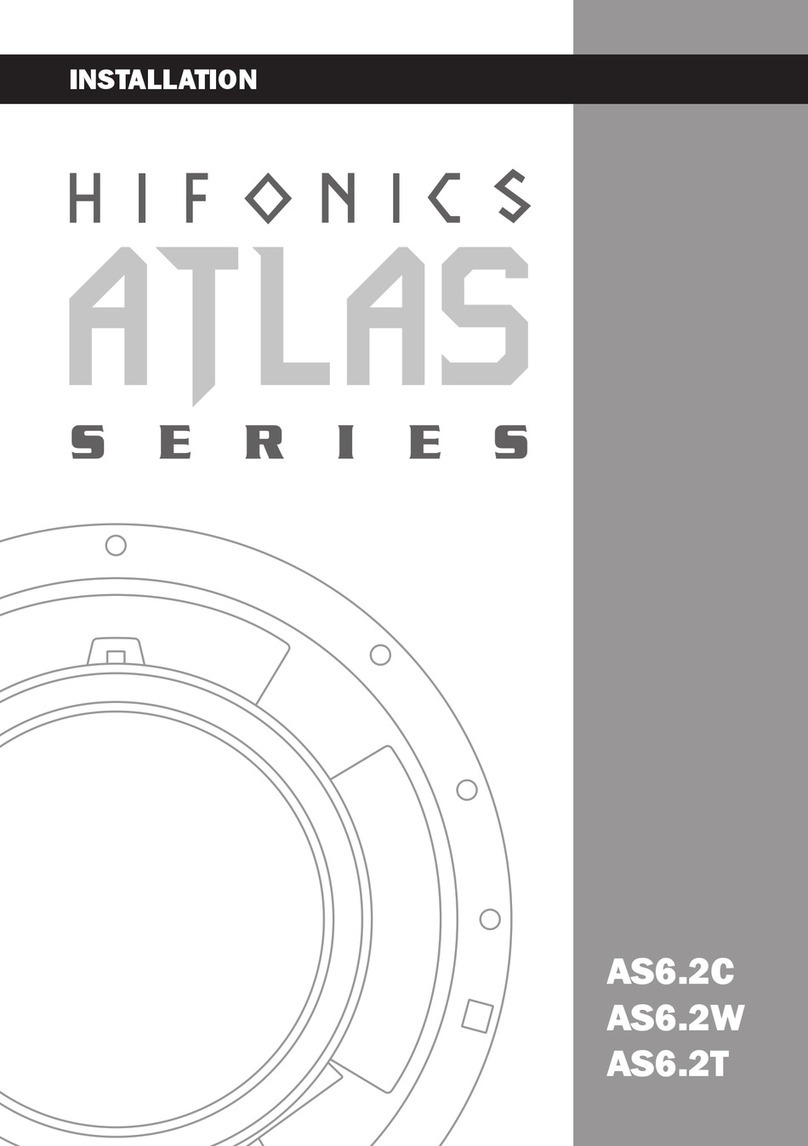 Audiodesign Hifonics Atlas Series User manual