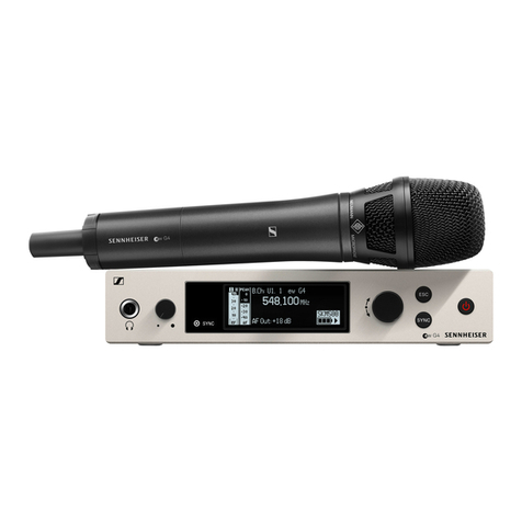 Sennheiser Evolution Wireless G4 User manual Sennheiser Evolution Wireless G4 User manual