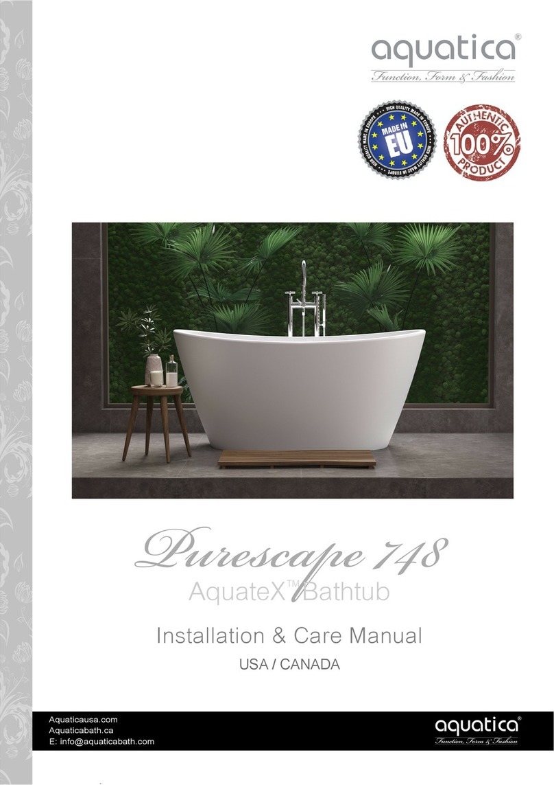 Aquatica Digital Purescape 748 Installation & Care Manual