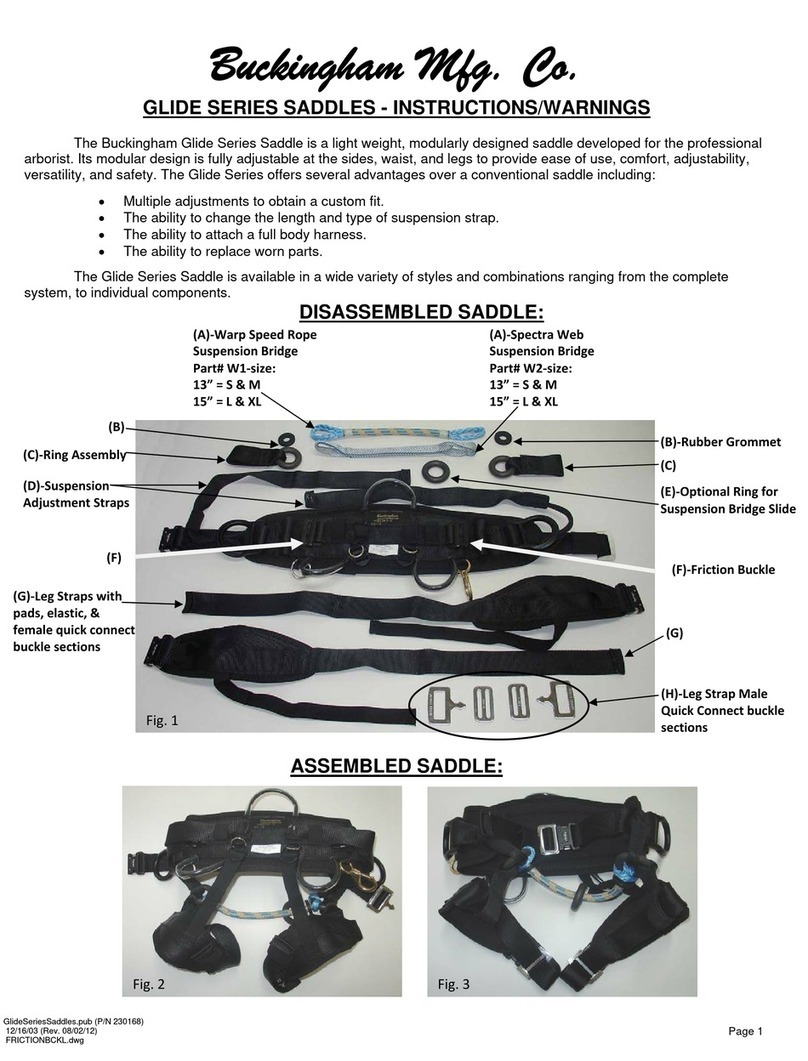 Buckingham GLIDE Series Instructions & warnings
