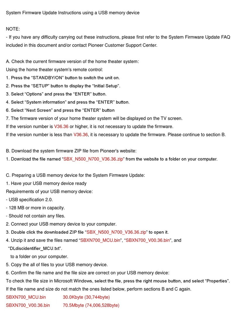 Pioneer BDP-120 Use and care manual