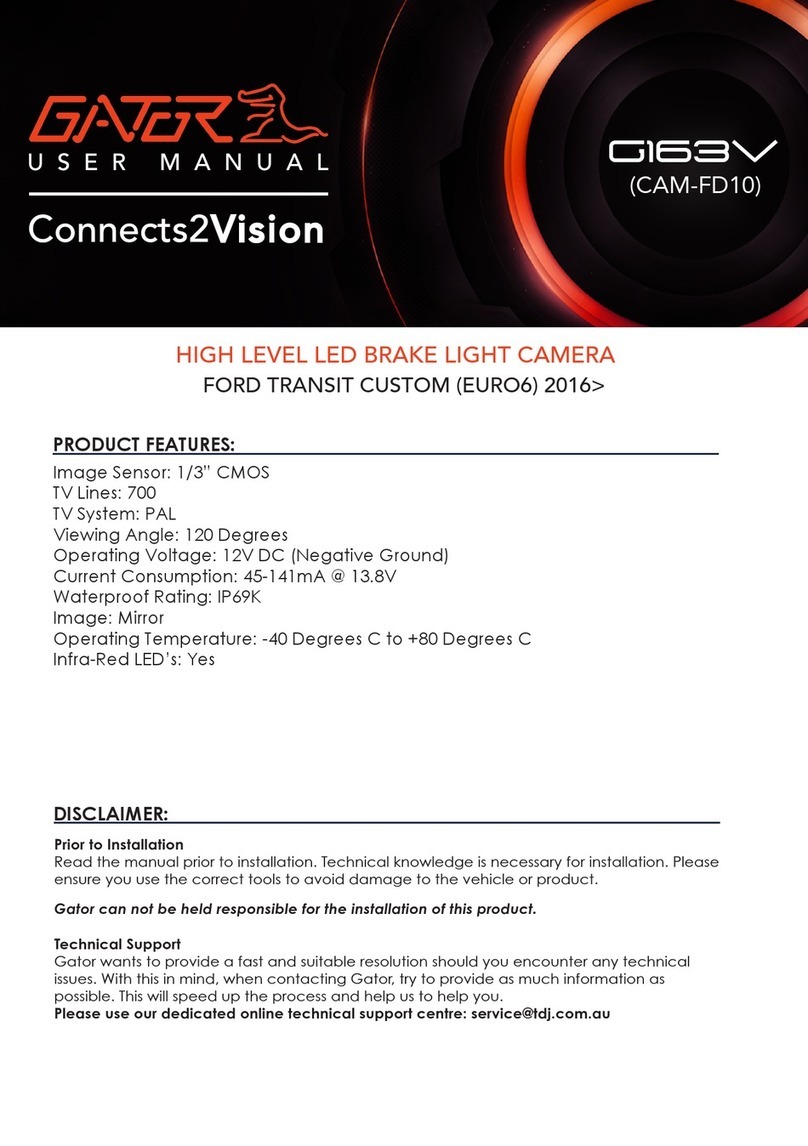 Gator G163V User manual