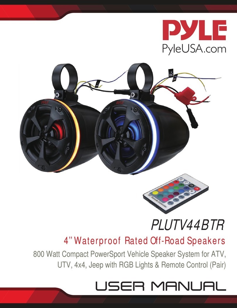 Pyle PLUTV44BTR User manual