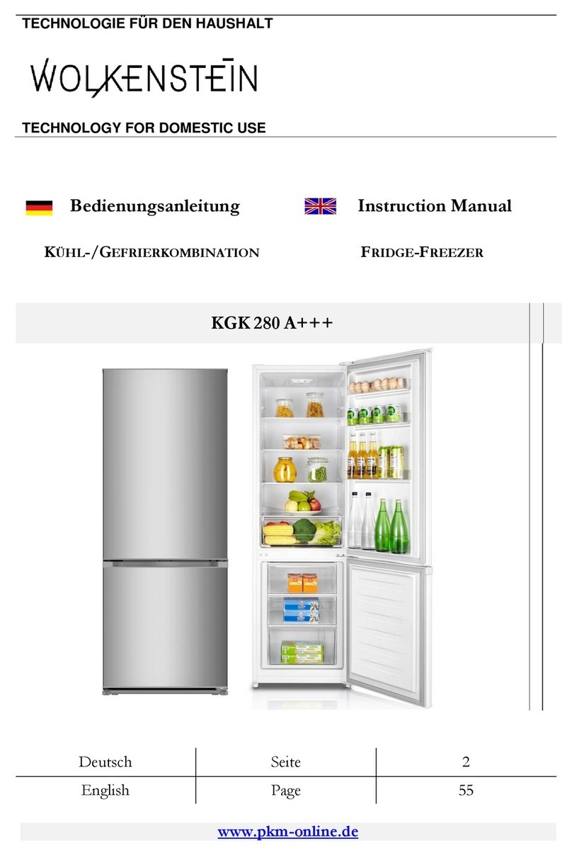 Wolkenstein KGK 280 A+++ instruction manual