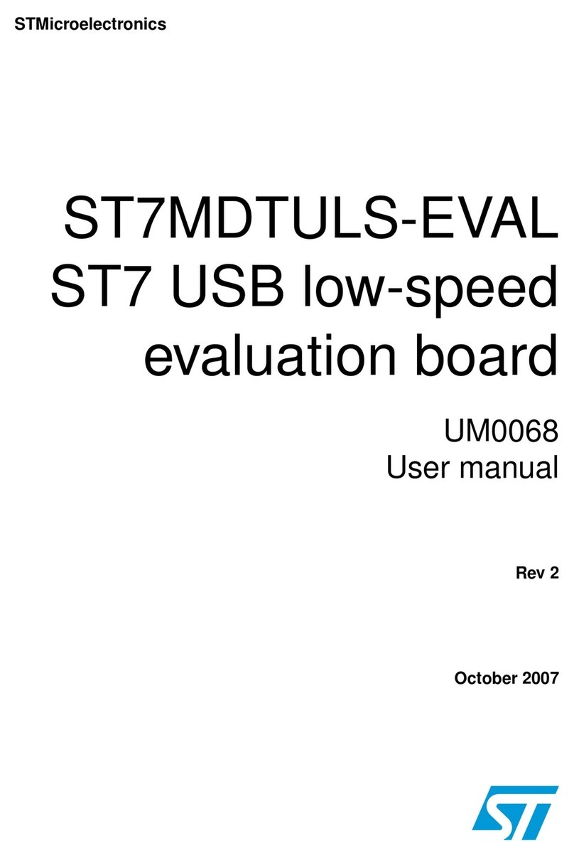 STMicroelectronics ST7MDTULS-EVAL User manual STMicroelectronics ST7MDTULS-EVAL User manual