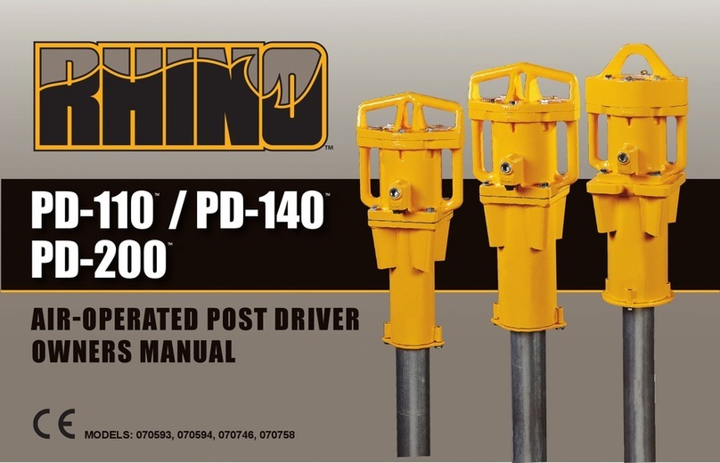 RHINO PD-110 owner's manual