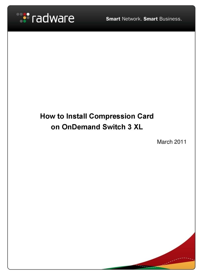 Radware OnDemand Switch 3 XL User manual