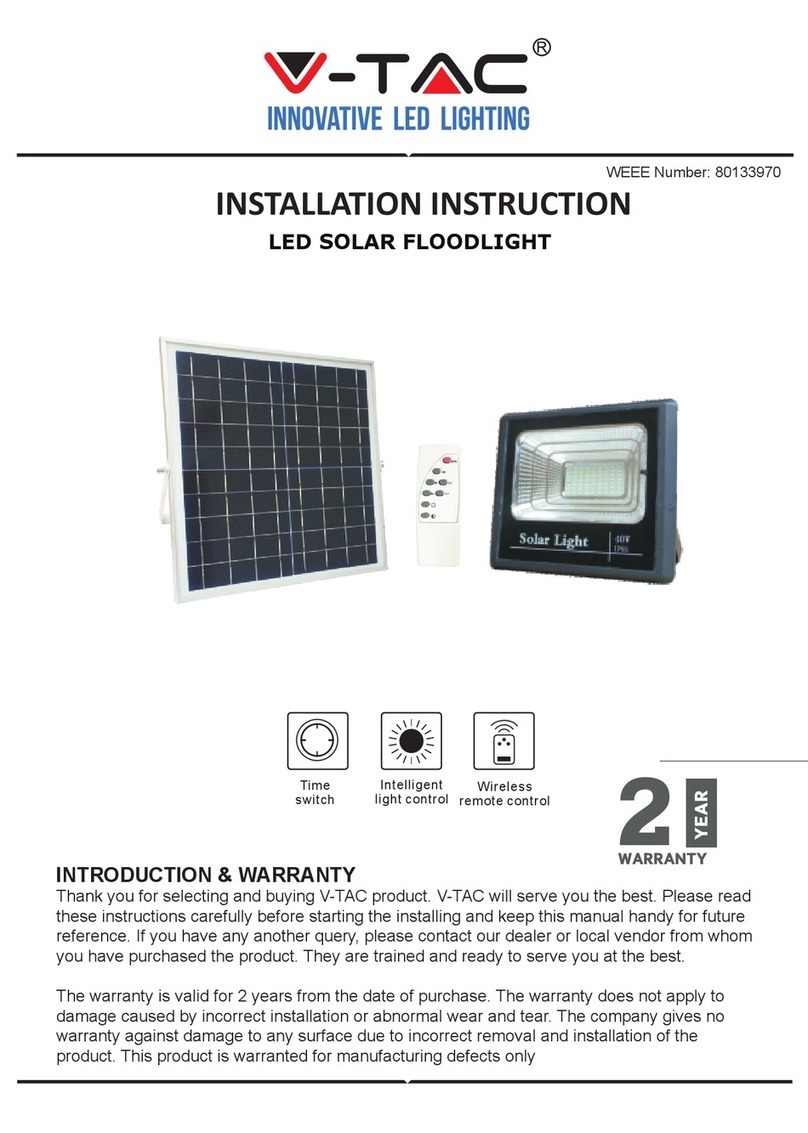 V-TAC VT-25 Installation instruction