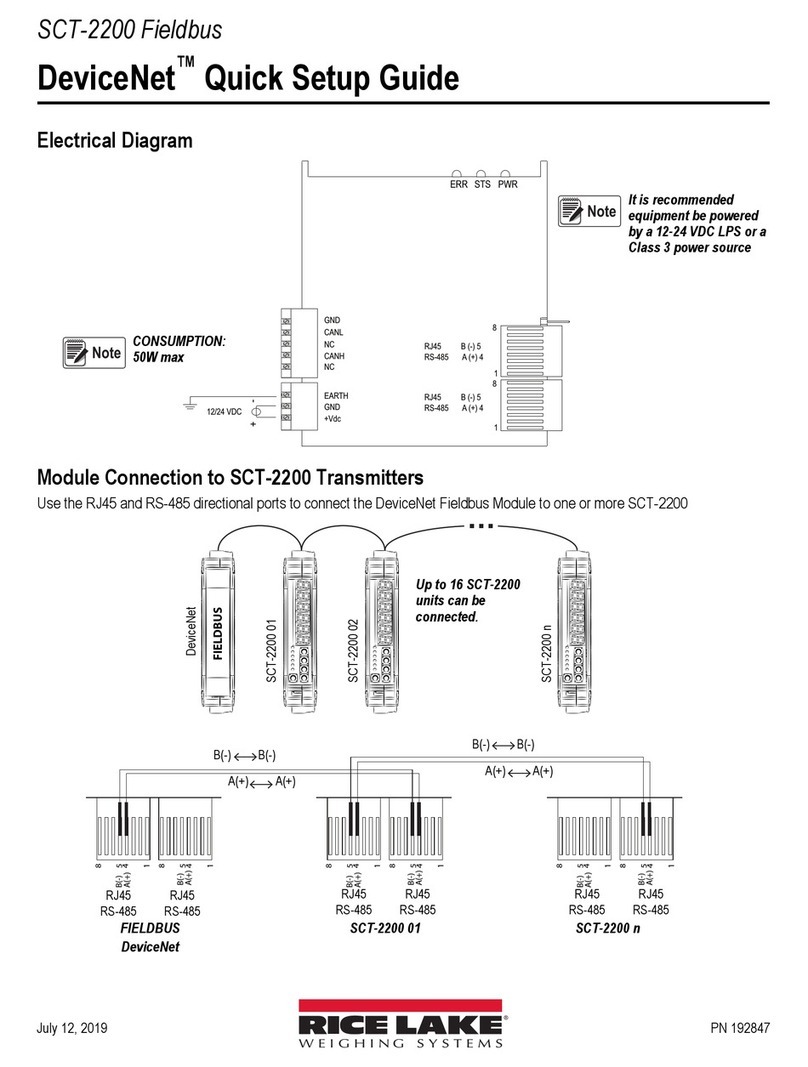Rice Lake SCT-2200 User manual