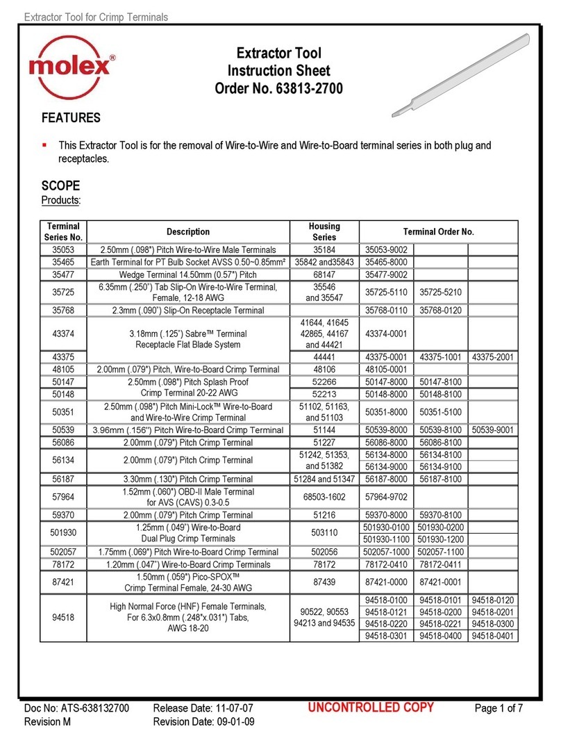 molex 63813-2700 instruction sheet