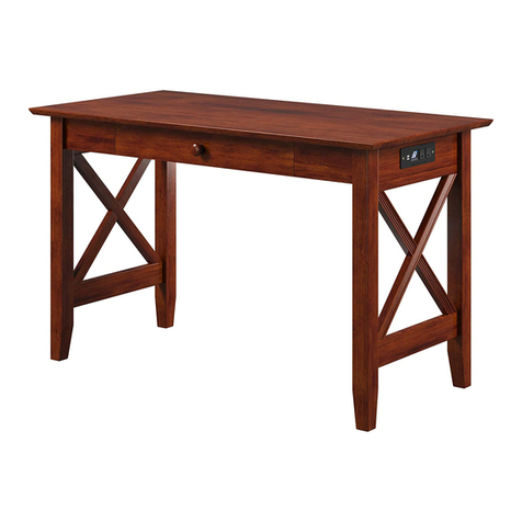 Atlantic LEXI DESK WITH DRAWER CHARGING STATION Assembly instructions Atlantic LEXI DESK WITH DRAWER CHARGING STATION Assembly instructions